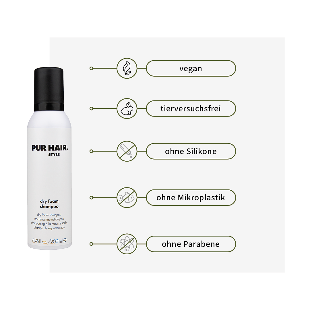 PUR HAIR dry foam shampoo 200ml